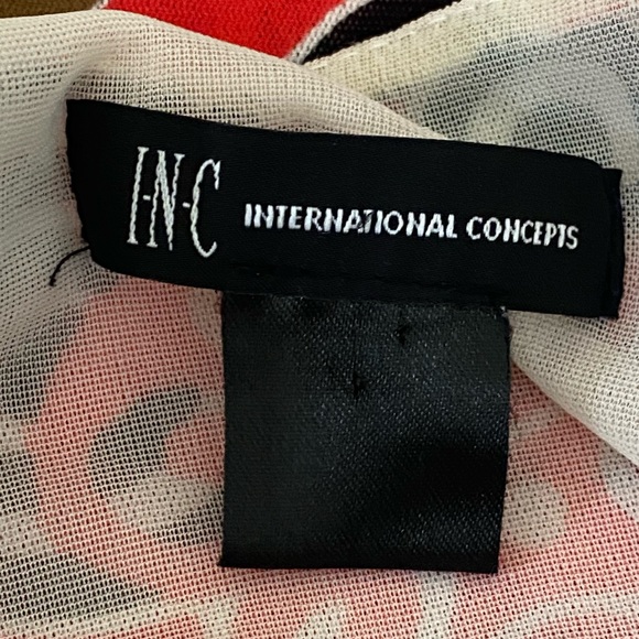 F-133 INC International Concepts Colorful 1/2 Sleeve Pullover Blouse Size S - Picture 11 of 12